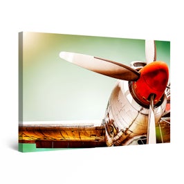 Tablou canvas dualview DTB10759, Startonight, Avion auriu, panza + sasiu lemn, 90 x 60 cm