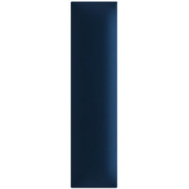 Panou decorativ tapitat, dreptunghiular, stofa, bleumarin, 60 x 15 cm, 30 mm