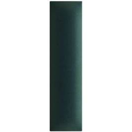 Panou decorativ tapitat, dreptunghiular, stofa, verde smarald, 60 x 15 cm, 30 mm