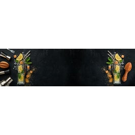 Panou decorativ bucatarie Splashback, compozit, luminescent, SPB 198, cocktail, 2000 x 600 x 3 mm