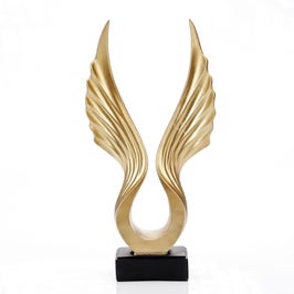 Statueta Flight, Ella Home, rasina, auriu, 33 cm