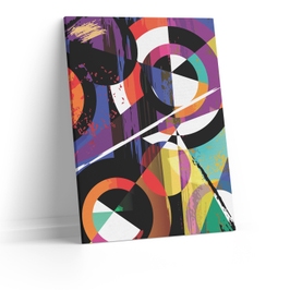 Tablou canvas Forme geometrice, CT0278, Picma, standard, panza + sasiu lemn, 60 x 90 cm