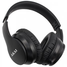 Casti audio Over-Ear, Akai BTH-B6ANC, wireless / fara fir, Bluetooth, functie ANC, negre