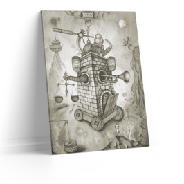 Tablou canvas Animatie calul troian, Picma, standard, panza + sasiu lemn, 40 x 60 cm