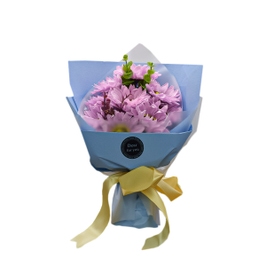 Aranjament flori de sapun D4088, roz, 27 cm