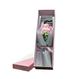 Aranjament flori de sapun D4090, roz, 37 cm