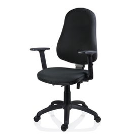 Scaun birou ergonomic Xenia SYN, rotativ, textil, negru