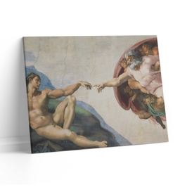 Tablou canvas Atingerea divina, Picma, standard, panza + sasiu lemn, 60 x 90 cm