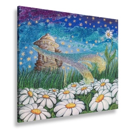 Tablou canvas Dreamland, SimplyArt, standard, panza + sasiu lemn de brad, 40 x 40 cm