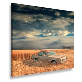Tablou canvas Memories, SimplyArt, standard, panza + sasiu lemn de brad, 40 x 40 cm