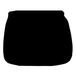 Perna anatomica pentru sezut, neagra, poliester + fibre siliconice, 38 x 30 x 3 cm