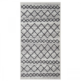Covor living / dormitor Oriental Weavers Lotto W 86/HR5, 60 x 110 cm, polipropilena frize, crem, dreptunghiular