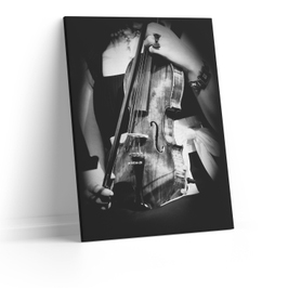 Tablou canvas Femeia cu vioara, CT0313, Picma, standard, panza + sasiu lemn, 60 x 90 cm
