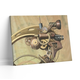 Tablou canvas Robot abstract, CT0297, Picma, standard, panza + sasiu lemn, 80 x 120 cm