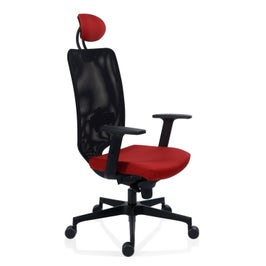 Scaun birou ergonomic New Air, rotativ, textil E13, rosu