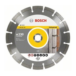 Disc diamantat, cu segmente, pentru debitare beton / piatra, Bosch Standard for Universal,  230 x 22.23 x 2.3 x 10 mm, 2608602195