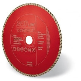 Disc diamantat, continuu, pentru debitare granit, Montolit Red Line, 250 x 25.4 x 30 mm