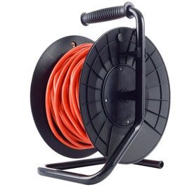 Derulator cablu electric, 1 priza, 27 + 3 m, 3 x 1.5 mmp, contact de protectie