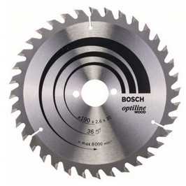 Disc circular, pentru lemn, Bosch Optiline, 2608640616, 190 x 30 mm