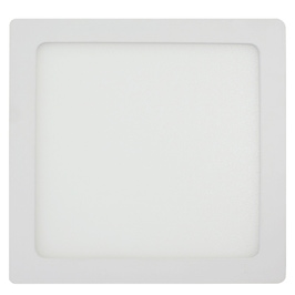 Spot LED aparent Hepol, 12W, 800lm, patrat 17 cm, lumina neutra 4000 K, IP40, alb