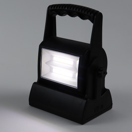Proiector LED Hoff, portabil, 2 x 3W, unghi ajustabil, 2 trepte de luminozitate, alimentare baterii