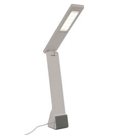 Veioza LED Lisa 4W + USB, functie touch, 3 trepte de lumina, argintie