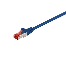 Cablu SFTP CAT6 mufat Hoff, LSZH, albastru, 10 m