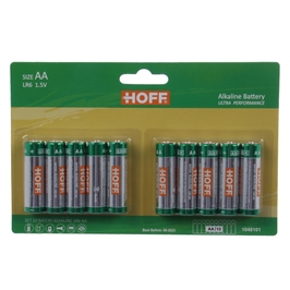 Baterie Hoff, AA / LR6, alcalina, 10 buc