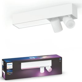 Plafoniera LED RGB inteligenta Philips Hue Centris 5061031P7, 2 x 5.7W + 11W, 1540lm, lumina calda / rece / multicolora, dimabila, alba
