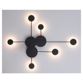Plafoniera LED Amadeo 6260, 21W, 1500lm, lumina neutra, neagra