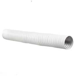 Tub flexibil pentru sisteme de incalzire si ventilare, aluminiu, alb 9010, D 110 mm