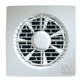Ventilator baie, axial, Vortice Punto Filo MF 100/4", cu clapeta antiretur, plastic, IPX4, 15 W, 2400 RPM, 85 mc/h, D 100 mm