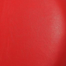 Taburet Cool tip cub, fix, patrat, imitatie piele, rosu, 35 x 35 x 36 cm