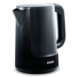Fierbator de apa electric Zass ZCK 10 BL, 2200 W, 1.7 l, oprire automata, indicator nivel apa, capac prevazut cu siguranta, negru