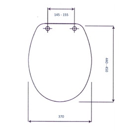 Capac WC din duroplast, CF0405, model pinguini, inchidere standard, 370 x 440 / 450 mm