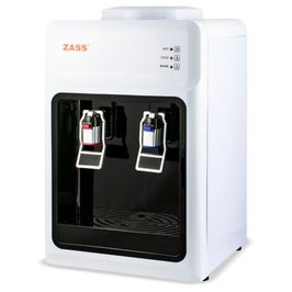 Dozator apa Zass ZTWD 13 C, putere incalzire 550 W, putere racire 50 W, indicatoare LED pentru apa calda si rece, termostat automat, alb + negru