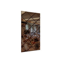 Oglinda decorativa, tip panou, bronz, 75 x 150 cm