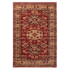 Covor living / dormitor Carpeta Antique 28561-53588, 160 x 230 cm, lana, bej + maro + rosu, dreptunghiular