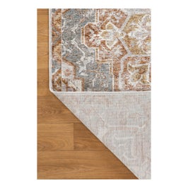 Covor living / dormitor Oriental Weavers Maharaja B 661/NJ1, 160 x 230 cm, poliester, gri + maro, dreptunghiular