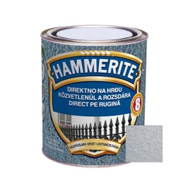Vopsea alchidica pentru metal Hammerite - lovitura de ciocan, interior / exterior, argintiu, 0.75 L