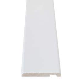 Pervaz pentru usa interior, vopsit alb, 8 + 12 x 70 mm, set 3 bucati