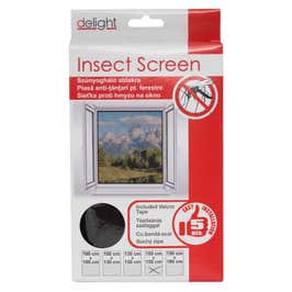 Plasa protectie insecte / tantari, Delight, pentru ferestre, poliester, negru, 150 x 150 cm
