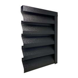 Panou gard jaluzea Atlas, tabla din otel zincat, negru (RAL 9005), hi-mat - fata, lucios - spate, 2045 x 2000 x 0.5 mm
