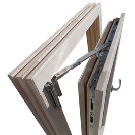 Fereastra lemn termopan, Kobezol, natur, 88 x 118 cm, dubla deschidere, stanga