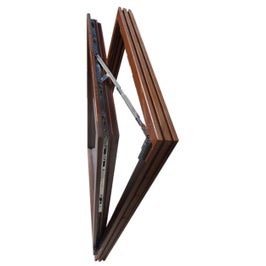 Fereastra lemn termopan, Kobezol, nuc, 88 x 88 cm, dubla deschidere, stanga
