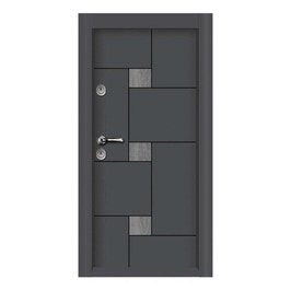 Usa interior metalica Arta Door Eco 204, dreapta, gri, 201 x 88 cm