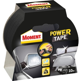 Banda adeziva, pentru reparatii, din polietilena si panza, negru, Moment Power Tape, 4.8 cm x 10 m