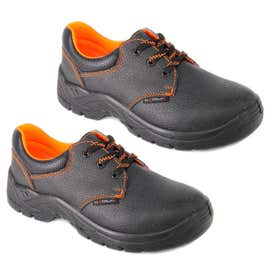 Pantofi de protectie Master, cu bombeu metalic, piele, negru, S1, marimea 41