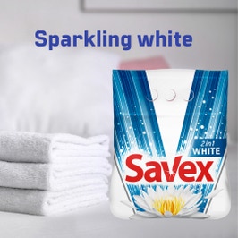Detergent rufe, automat, Savex 2 in 1 White, 4 kg