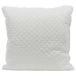 Perna pentru dormit matlasata micro poliester microfibra soft touch + puf siliconizat alb 70 x 70 cm